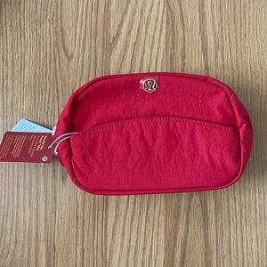 ❤️ Lululemon Double-Zip Pouch Mini Dark Red LNY NWT